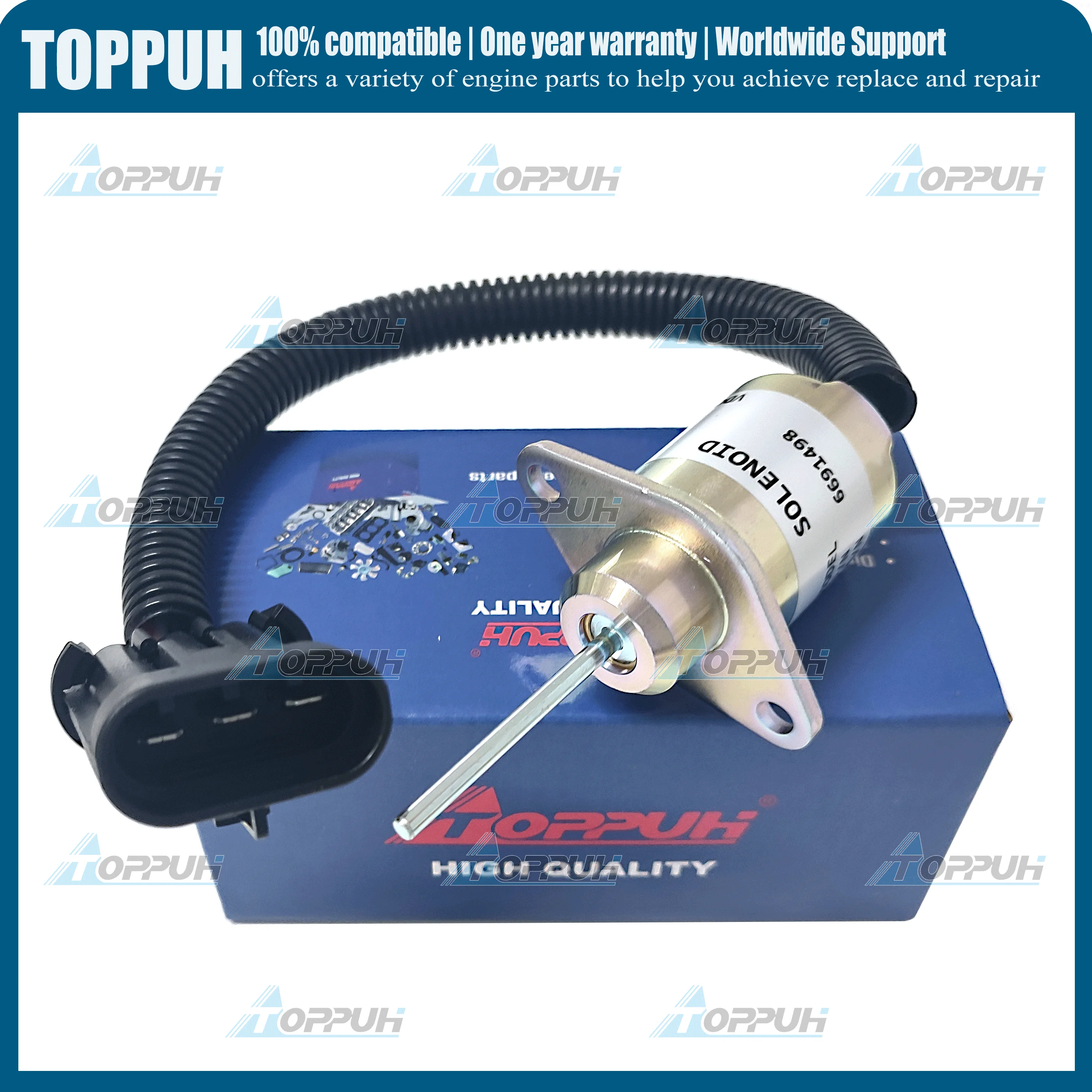 

Электромагнитная катушка выключения подачи топлива 6691498 6691313 Замена для Bobcat S130 S150 S160 S175 S205 S510