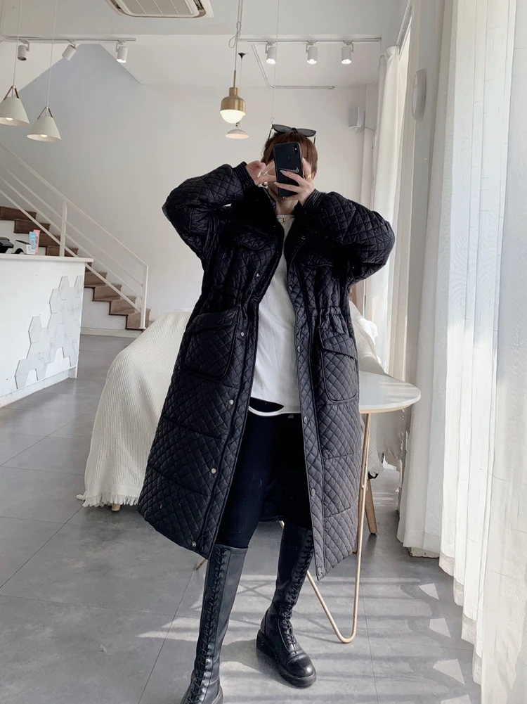 2023 Europe Style New Coat for Women Duck Down Padded Puffer Parkas with Large Huge Fox Fur Hood Female Ladies Clothes Oversize