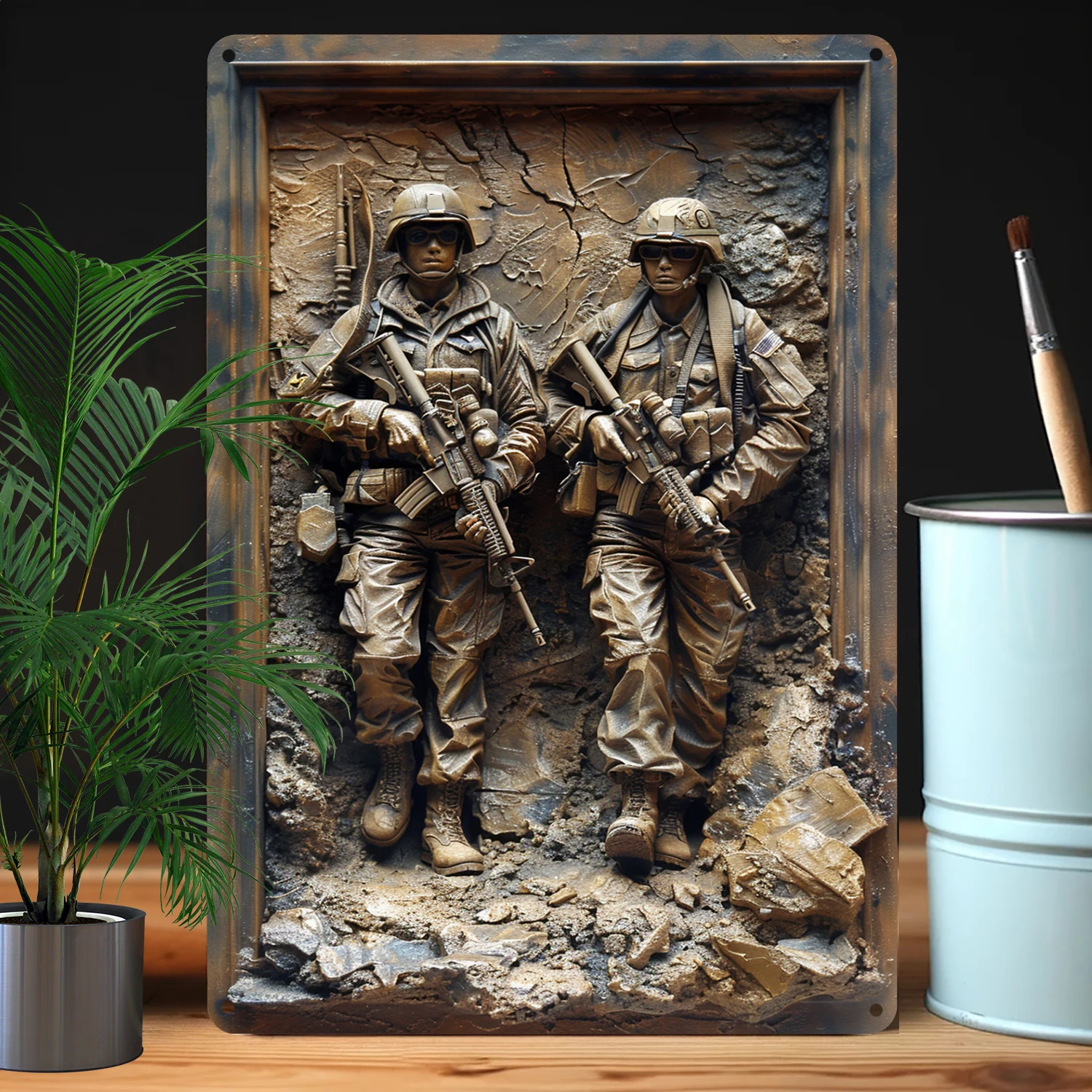 

Алюминиевый знак американского солдата 8x12 дюймов