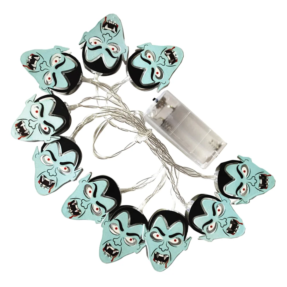 

1Pc Creative Lifelike Scary Party Decor String Lamp String Ghost-Face for