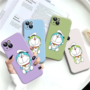 Cute Doraemon Phone Case For Case iPhone 11 X Xr Xs SE 2020 7 7P 11 12 13 Max Pro Mini 8 Plus 6 6s M