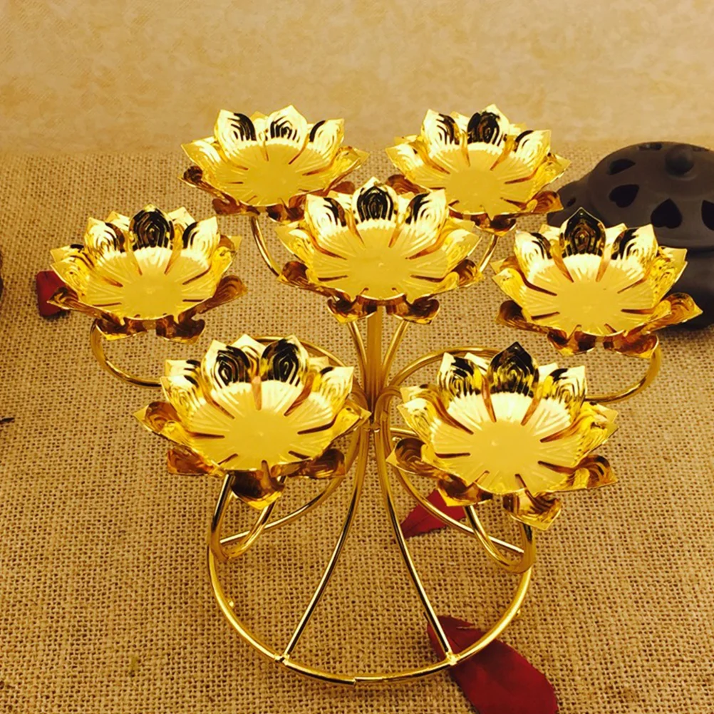 

Lotus Shaped Holder Metal Tealight Holder Metal Oil Lamp Base