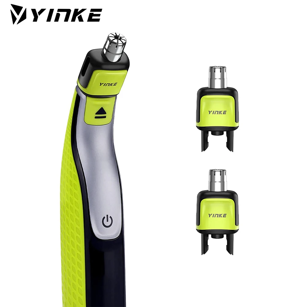 Yinke Nose Hair Trimmer Replacement Heads Compatible with Philips OneBlade & One Blade Pro Shaver Waterproof Dual Edge Blades
