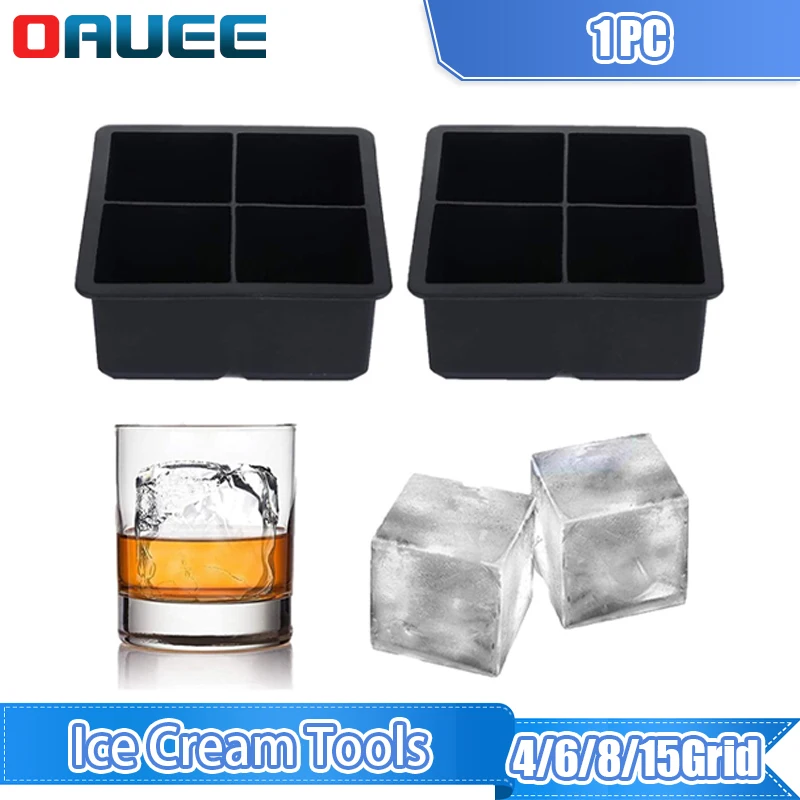 

15 Grid Ice Cream Tools Lattice Mold Ice Cube Tray Food Grade Silicone Cube Square Tray Mold DIY Ice Maker Mold Kitchen Tools