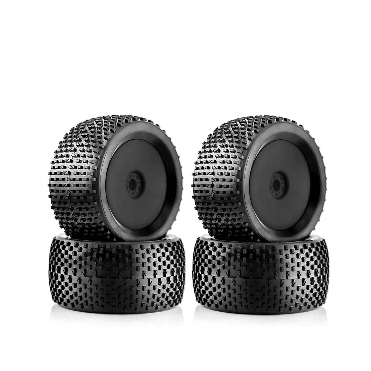 

4Pcs 140Mm 1/8 RC Racing Car Off-Road Buggy Tire Wheel 17Mm Hex for ARRMA Traxxas Redcat Team Losi Kyosho HPI HSP,Black