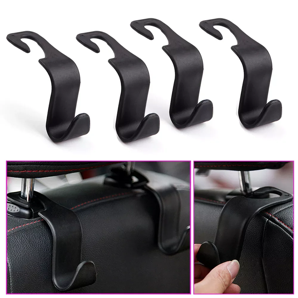 

4/2/1 PCS Car Seat Headrest Hook for Auto Rear Seat Organizer Hanger Storage Holder for Handbag Purse Bags Clothes Coats