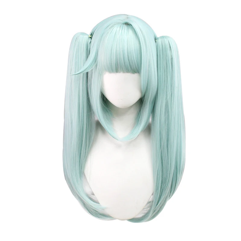 

Genshin Impact Faruzan Cosplay Wig Double Ponytails Blue Wig Heat Resistant Synthetic Halloween Christmas Anime Wigs