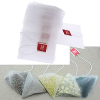 50pcs tea filter bags disposable tea infuser safe natural material drawstring empty bag for loose leaf tea