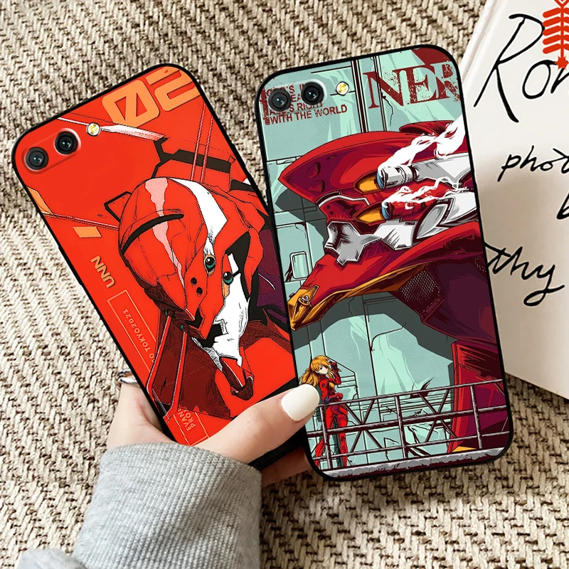 

Neon Genesis Evangelion EVA For Huawei Honor 10X 9X Lite Pro Phone Case For Honor 10 10i 9 9A Carcasa Liquid Silicon Soft Funda