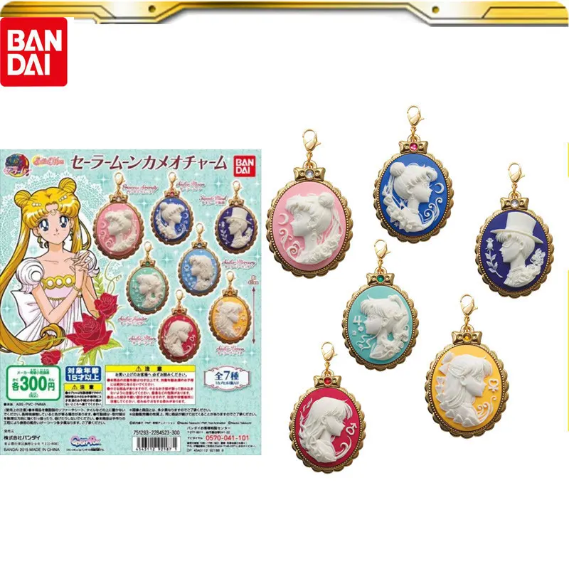 

Bandai Gashapon Sailor Moon Cameo Charm Anime Action Figure Sailor Moon Chiba Mamoru Princess Serenity Pendant Model Collect