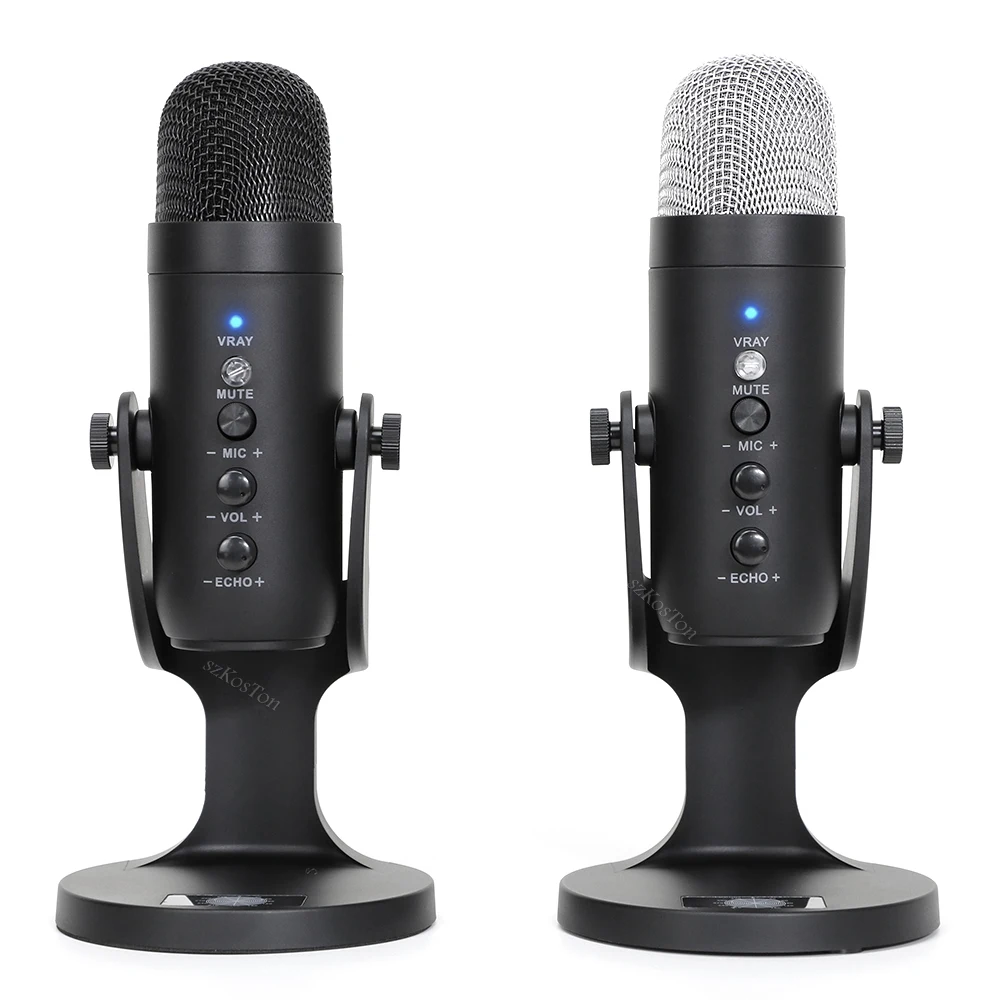 

MU900 Condenser Microphone Studio Recording USB Microphone for PC Computer Streaming Video Gaming Podcasting Singing Mic Stand