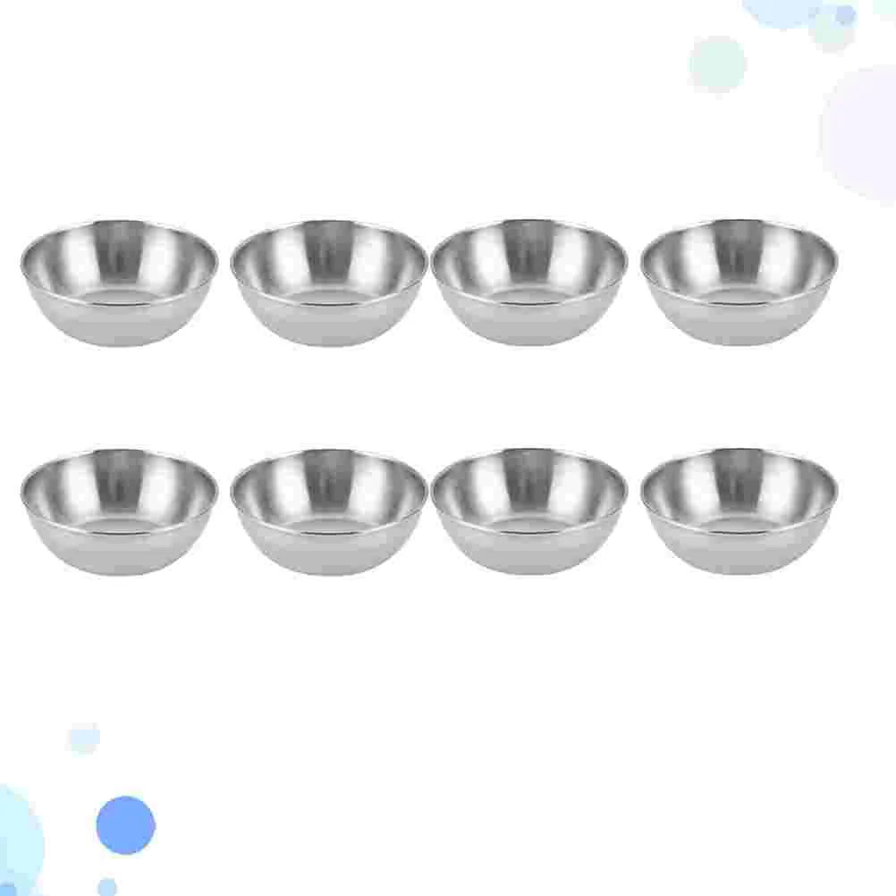 

Bowls Sauce Dish Dipping Bowl Plates Cups Appetizer Condiment Seasoning Serving Soy Dip Steel Stainless Mini Dishes Ketchup Tray