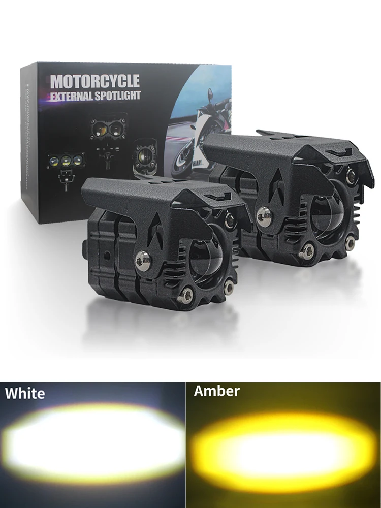 2 шт. прожектор для мотоцикла светодиодные линзы дальний/ближний свет