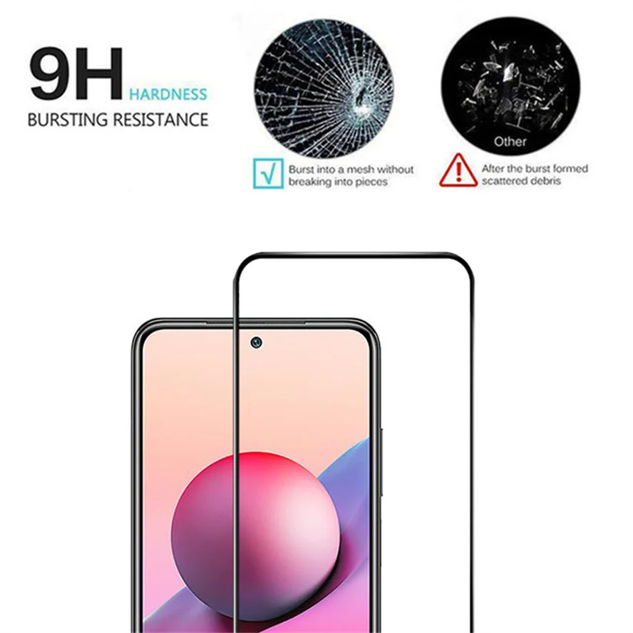 1~4 шт. закаленное стекло для Redmi Note 10S 10T 10Pro защитное очки редми ноут 10 про макс