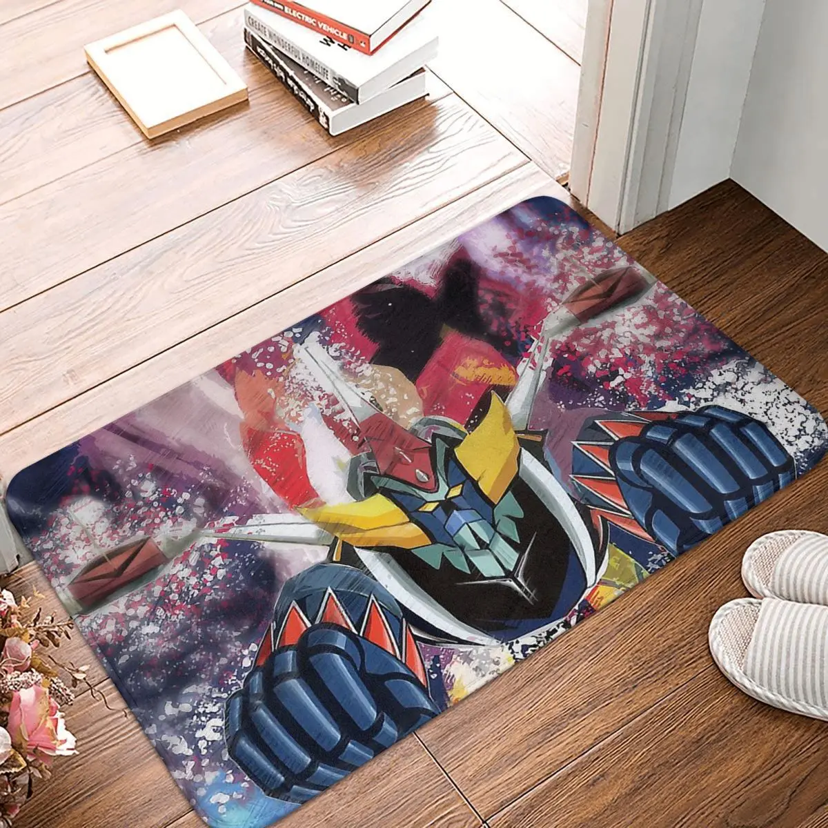 

UFO Robot Grendizer Bedroom Mat Handsome Doormat Kitchen Carpet Outdoor Rug Home Decoration