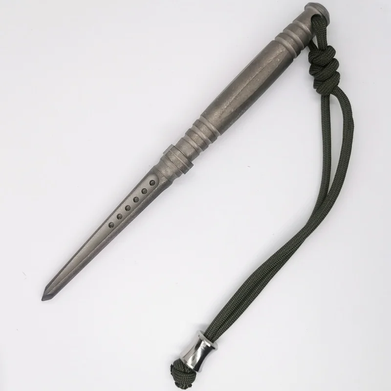 

Hand Made Titanium Alloy TC21 Tea Neddle EDC Pocket Tools Tent Pegs Nail Camping Outdoor Tactical Tools