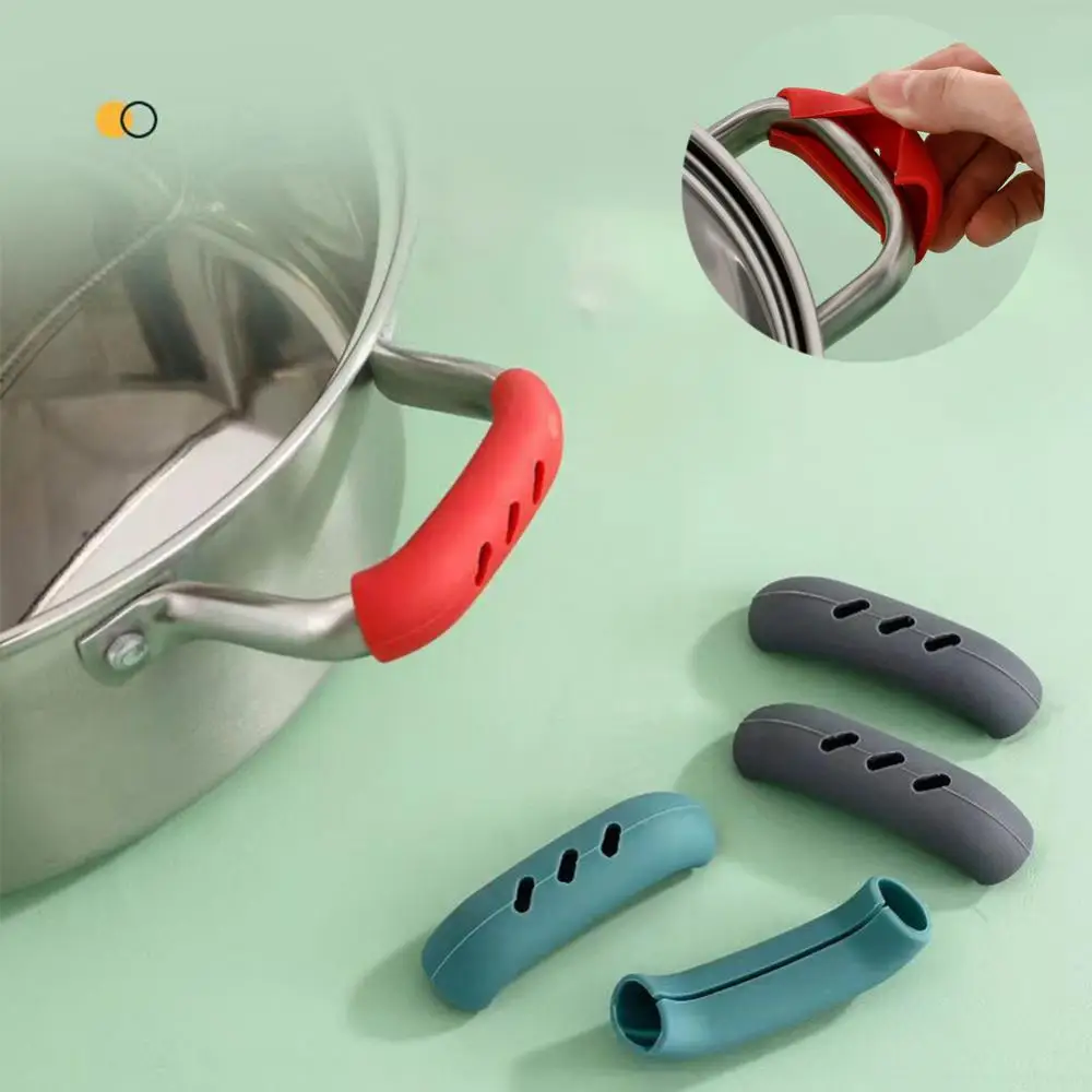

2pcs Silicone Heat Insulation Kitchen Accessories Oven Mitt Glove Casserole Ear Pan Pot Holder Oven Grip Anti-hot Pot Clip