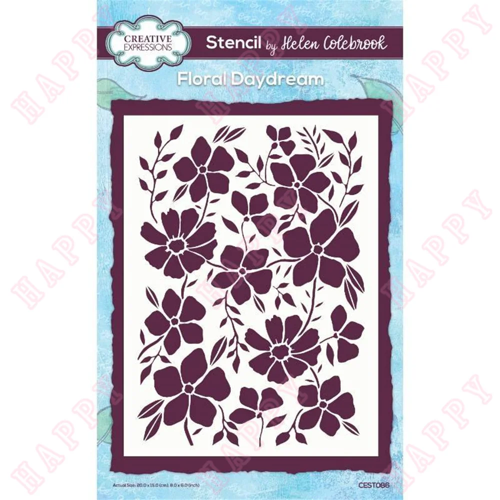 

Plastic Stencil Floral Daydream For DIY Scrapbooking Envelope Greeting Card Decorative Embossing Handcraft Paper Craft Template