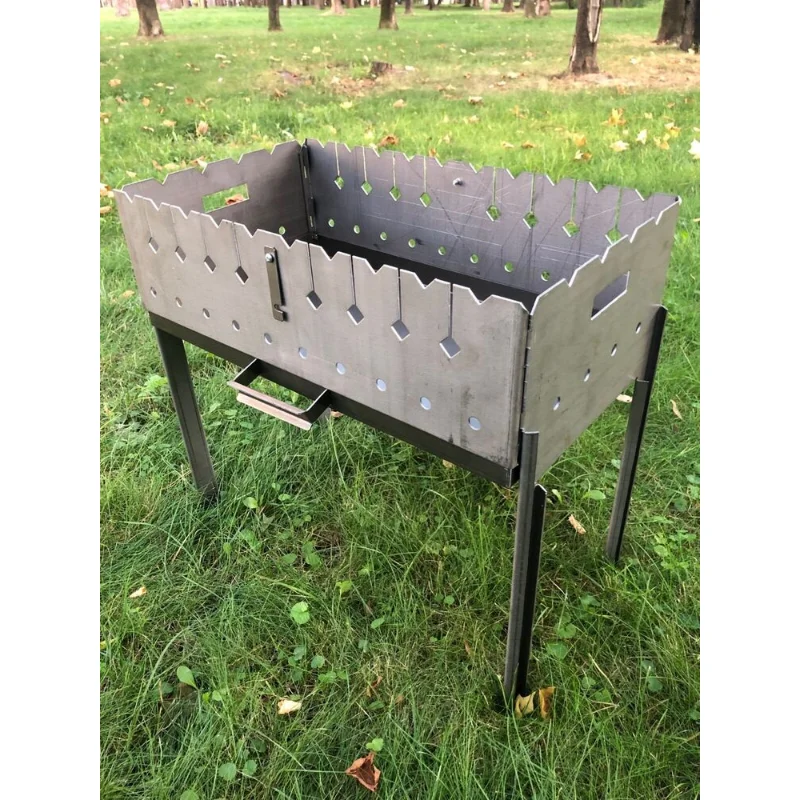 

[Flash Deal] Портативный мангаловый чемодан 2,5 мм из стали для 10 шампуры для гриля Grate 2 подарка [в наличии в США]