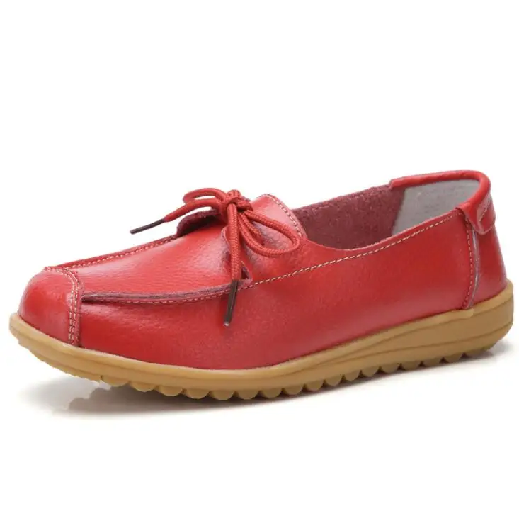

Women shoes high quality Non-slip Comfortable leather flats women's casual shoes 112