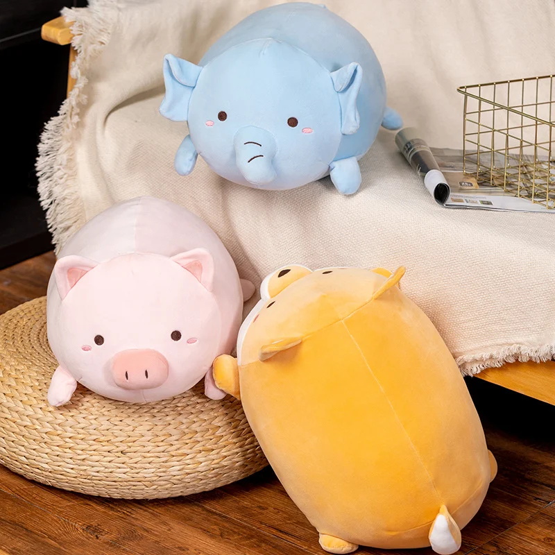 

45cm Kawaii Fat Pig Shiba Inu Dog Plush Toy Stuffed Animal Soft Elephant Pillow Cushion Appease Doll Kids Toy Girl Birthday Gift