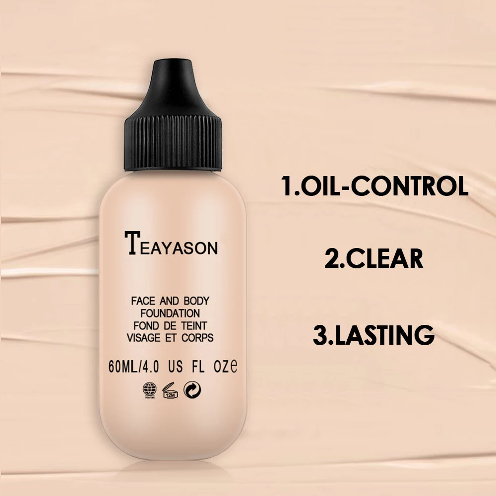 

6 Colors Matte Lasting Oil Control Concealer Cream Brighten Makeup Moisturizing Liquid Natural Face Foundation Primer Cosmetic