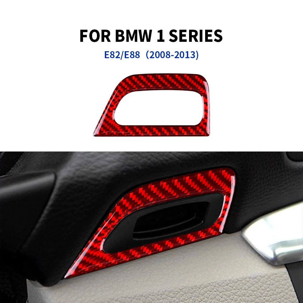

Наклейка из углеродного волокна для BMW 1 серии E81, E82, E87, E88 2008-2013, панель с отверстием для замочной скважины, рамка, отделка, Стайлинг автомобиля, декоративные аксессуары