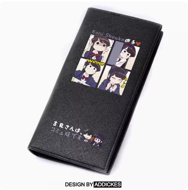 Аниме Komi-san wa модные кошельки Komyushou desu из искусственной кожи кошелек для карт