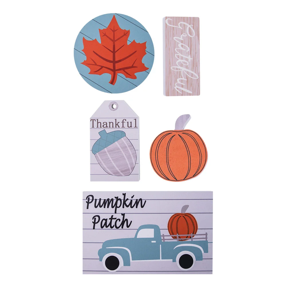 

Decor Tray Tiered Autumn Sign Fall Signs Thanksgiving Farmhouse Wooden Decorations Home Bar Props Booth Photo Rustic Table