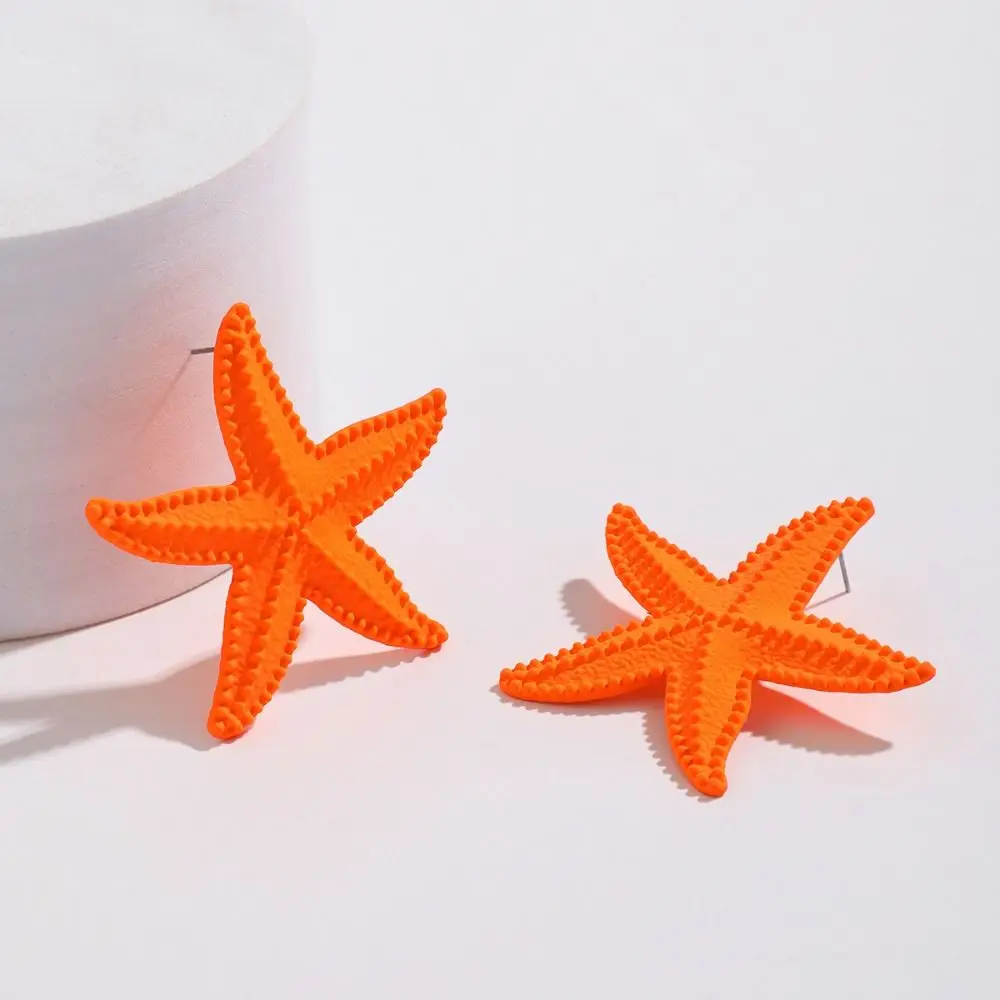 Женские серьги-гвоздики из сплава простые ювелирные украшения в виде морской