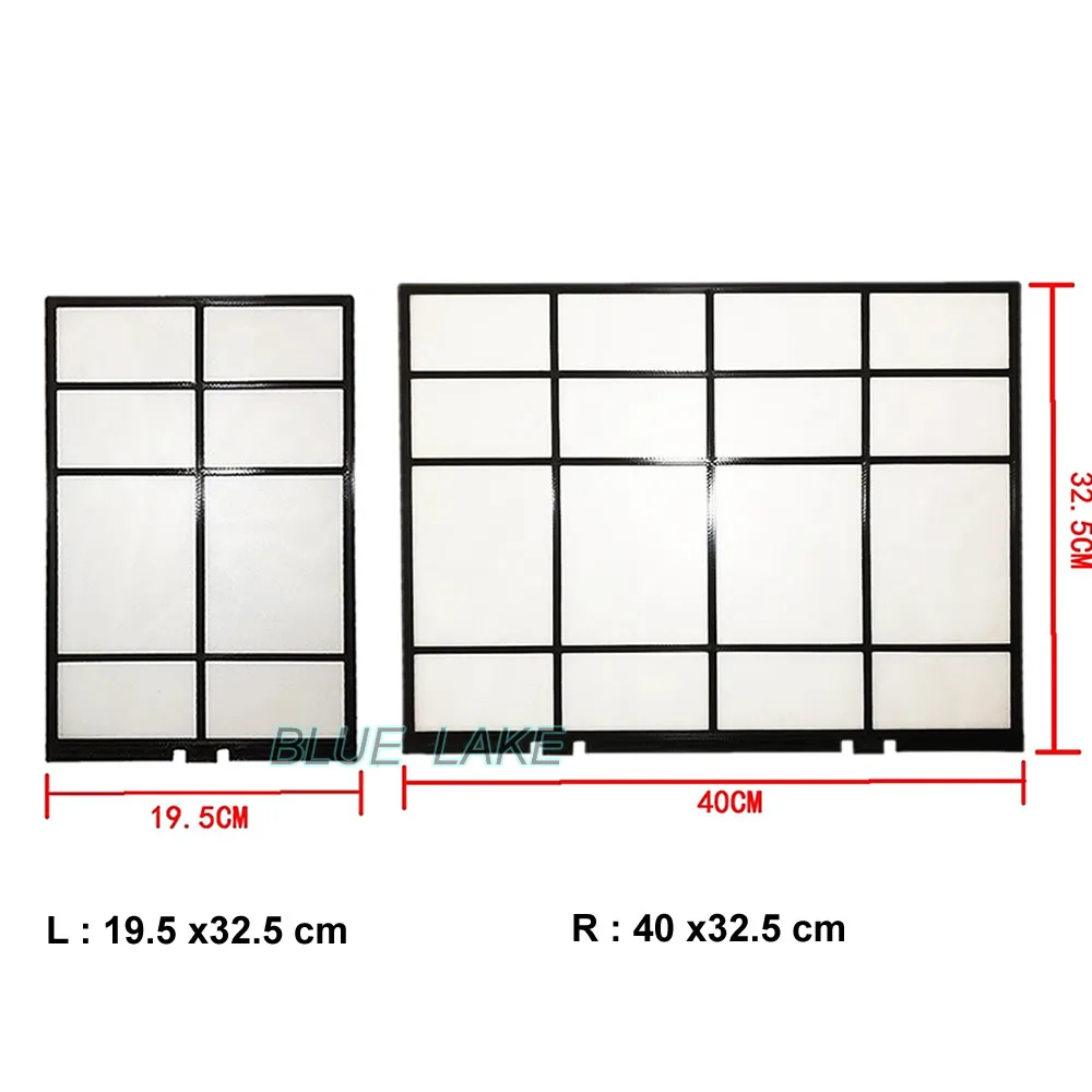 

OEM индивидуальный фильтр кондиционера для T0O0SHIBA левый19,5x32,5 см/правый 40x32,5 см старая машина на заказ Запчасти для бытовой техники