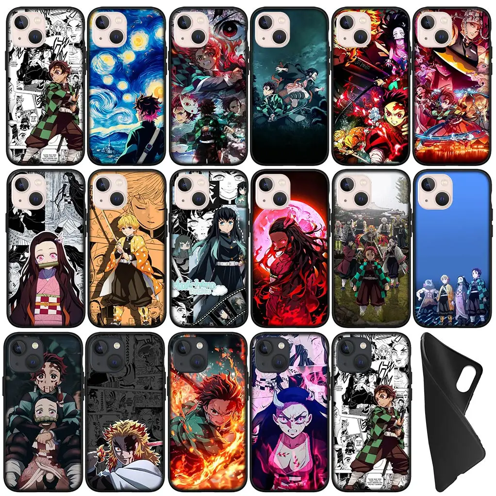 Чехол для телефона Muichiro чехол Apple iPhone 15 14 Plus 13 12 Mini Pro Max + 13Pro рассекающий демонов
