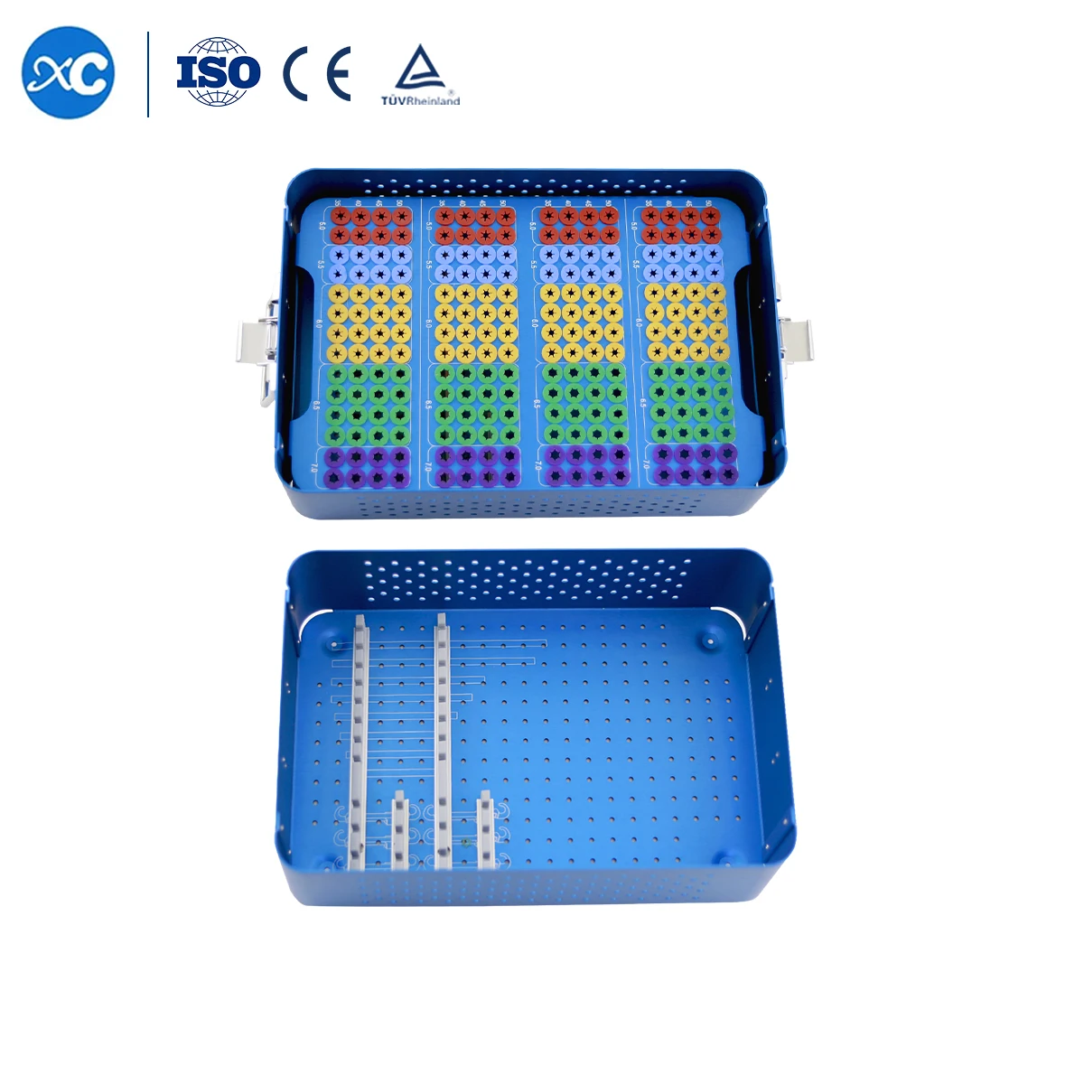 

Orthopedic Lumber Spine System Spinal - Pedicle Screw Box, Orthopaedic Surgical Instrument Screw Tray//