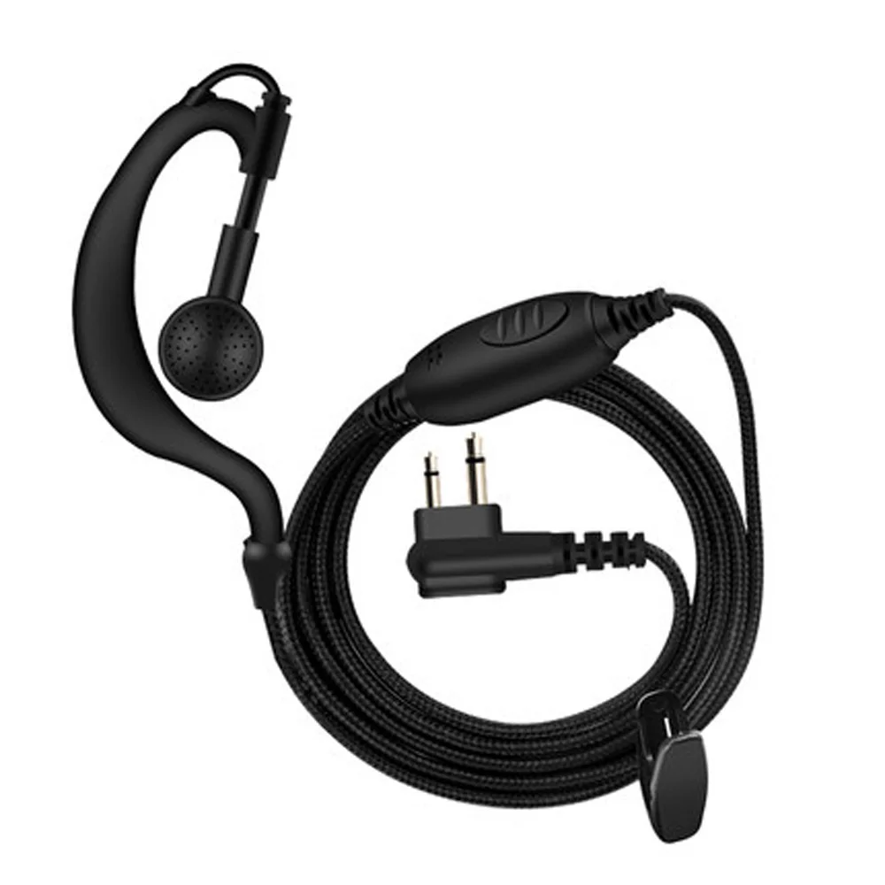 

Черные наушники с зажимом для ремня дизайн PPT для рации BAOFENG UV-5r Talkie