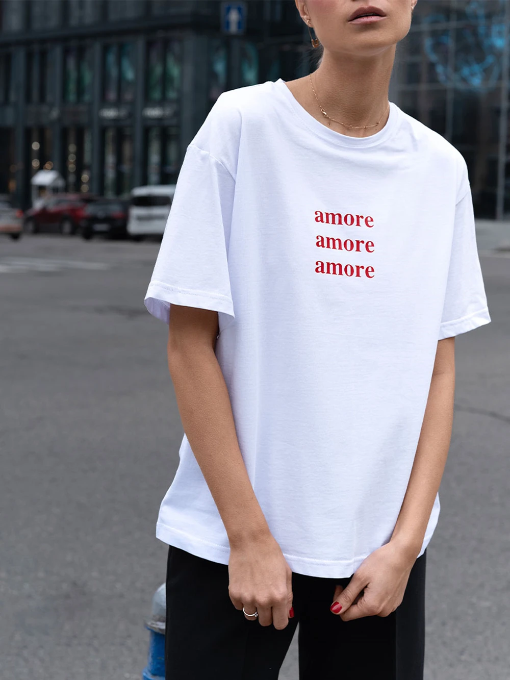 Женская хлопковая футболка Amore Love