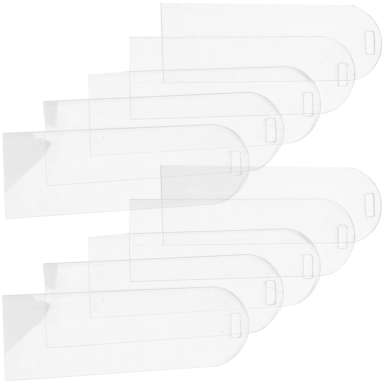 

10 шт. пустые закладки для книг, рукоделие, изготовление закладок, необработанные акриловые закладки, прозрачные закладки