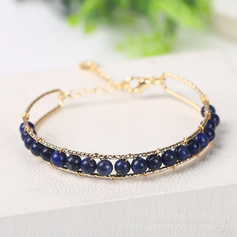 2024 Новые браслеты из лазурита 14 кг для женщин ручная работа натуральный камень