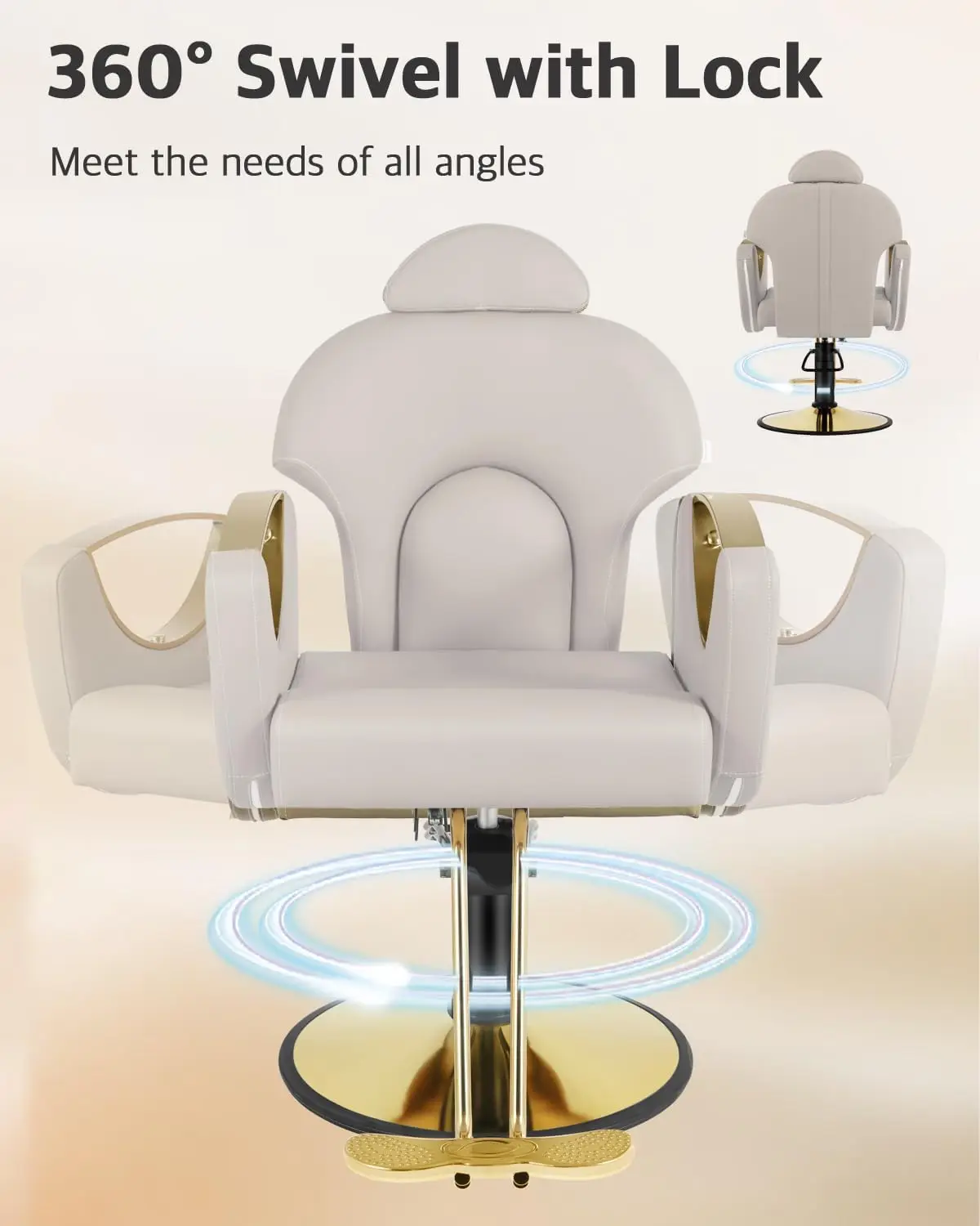 Парикмахерское кресло для салона с откидной спинкой парикмахера волос