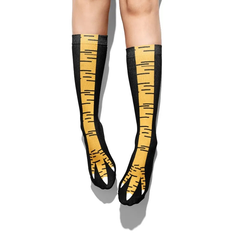 Носки с рисунком куриных лап