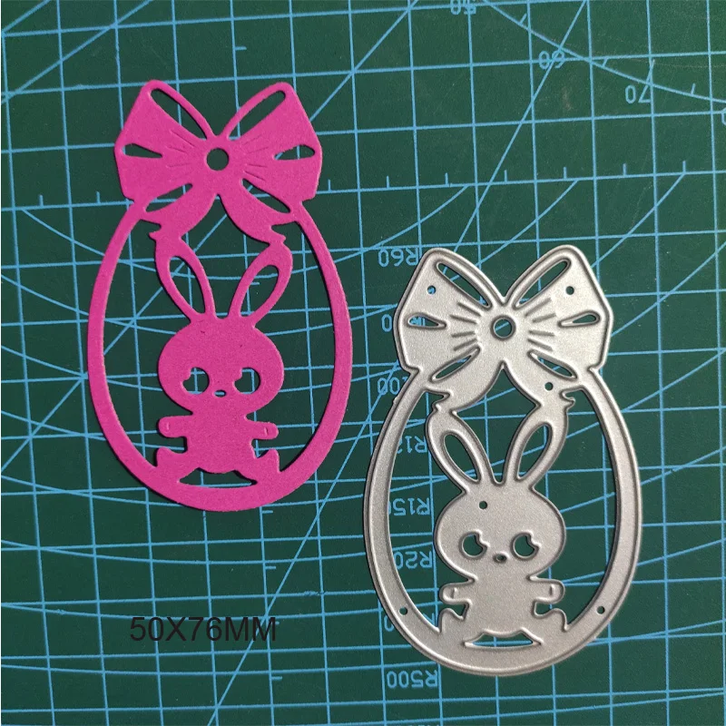

Rabbit Bunny Scrapbooking Metal Cutting Dies New 2022 Die Cuts Stamps Craft Stencil Embossing Background Easter Card Making
