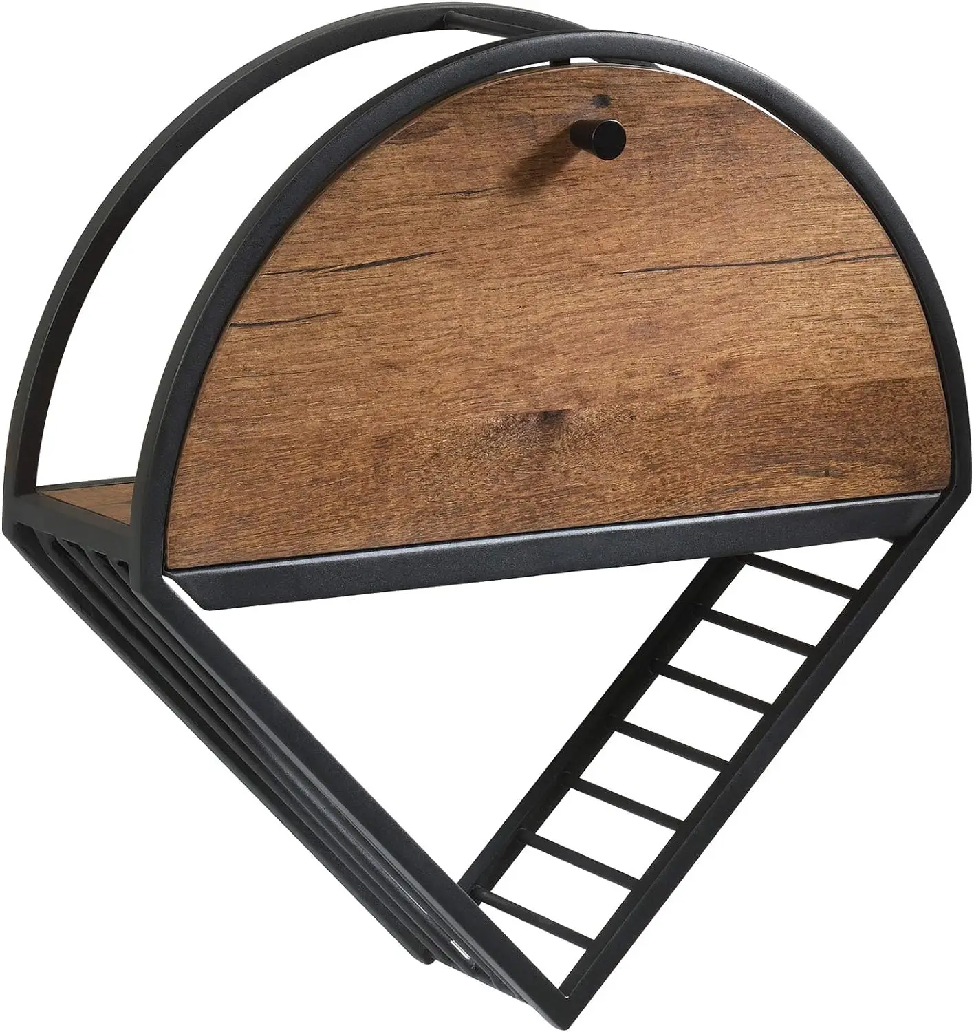 

Café Hanging Night Stand, L 17.99" x W 5.12" x H 18.11", Black Finish Wood food trays for serving Baloondog tray White tray