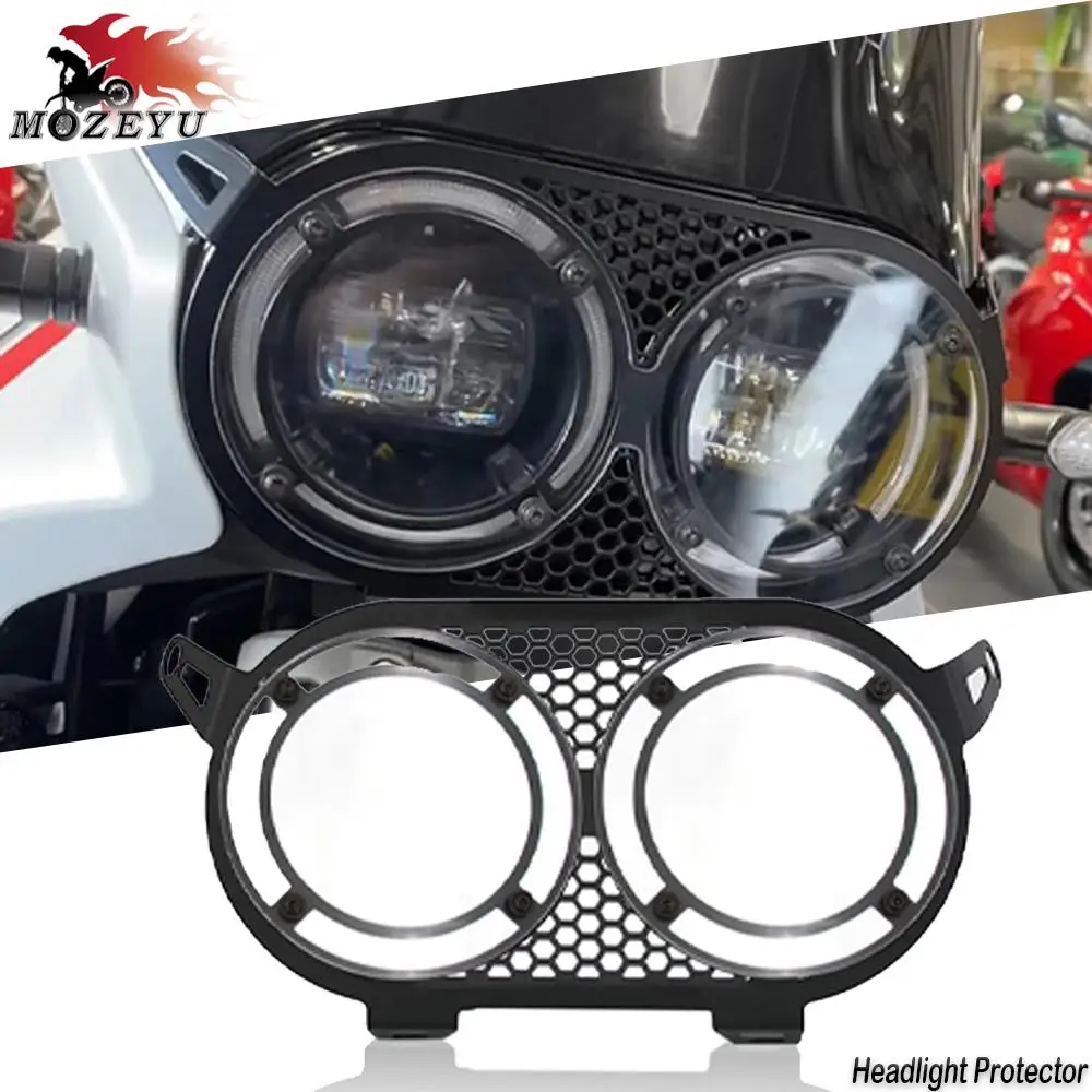 

New Motorcycle Accessories Front Headlight Guard Protector Head Light Lamp Cover Protector For Ducati DesertX Desert X 2022 2023