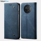 Чехол-кошелек для Xiaomi Redmi Note 9T, Магнитный чехол-книжка с откидной крышкой для Redmi Note 9T, джинсовые кожаные чехлы для телефона, подставка, держатель для карт