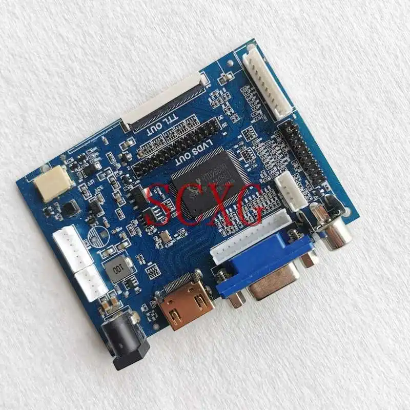 Плата контроллера экрана ЖК-монитора для QD141X1LH02 QD141X1LH06, 14,1 дюйма, 20-контактный LVDS HDMI-совместимый AV VGA 1024*768, Комплект «сделай сам» 1CCFL