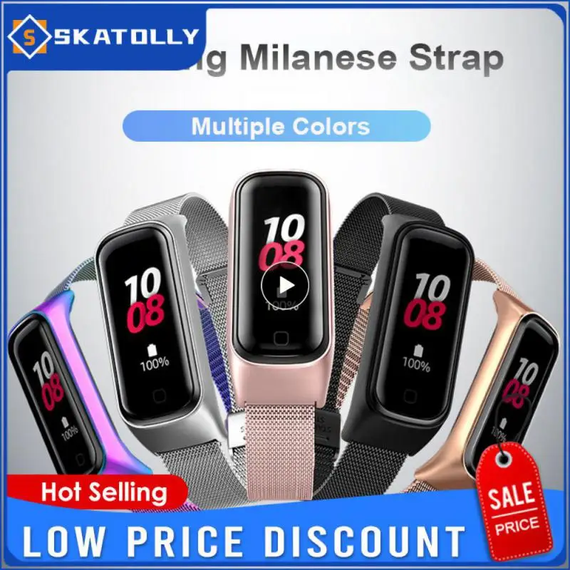 

1~5PCS Wrist Strap for Samsung Galaxy Fit 2 Bracelet Metal Stainless Steel Band For Samsung Galaxy Fit2 R220 Smart Band