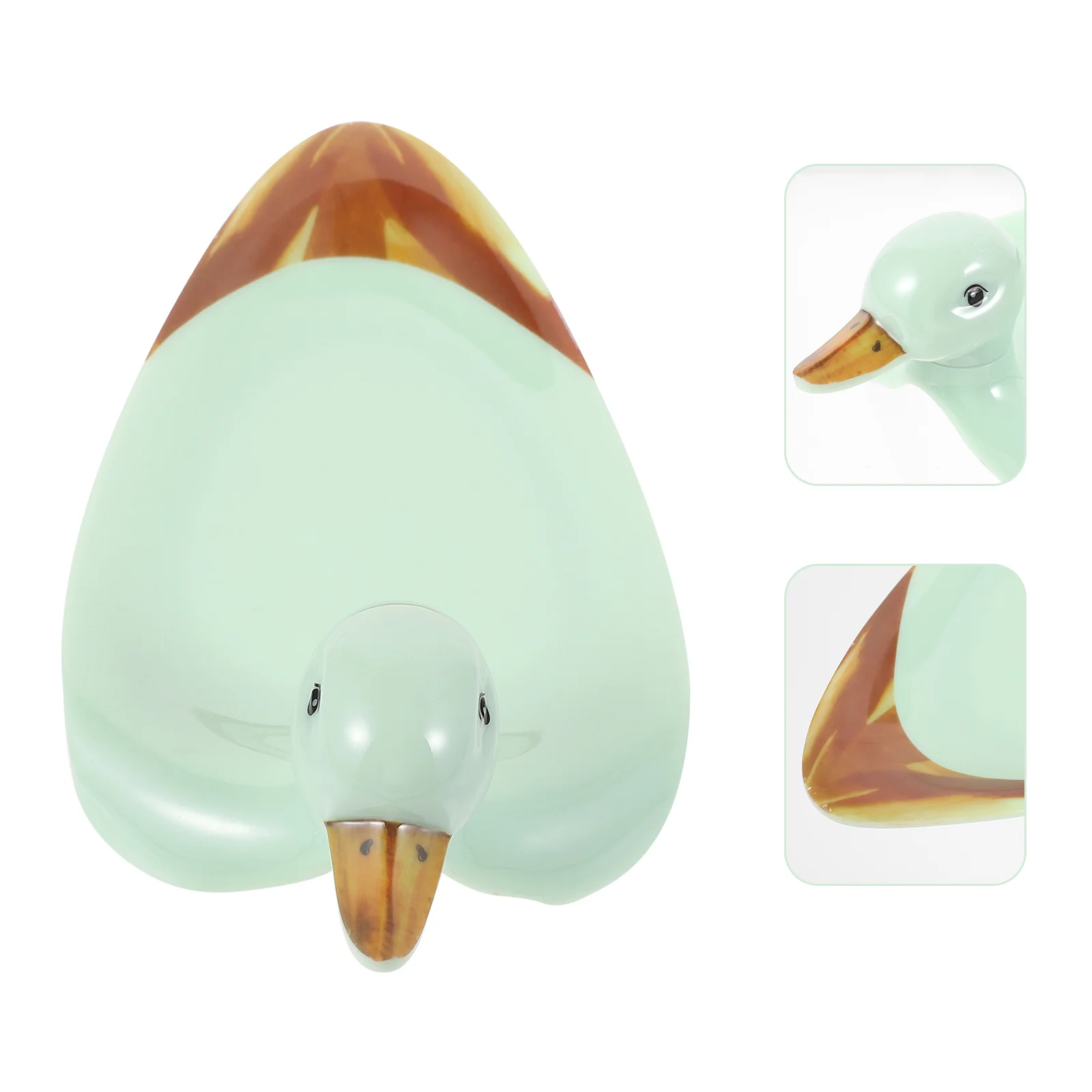 

1Pc Practical Portable Sturdy Wear resistance Duck Shaped Plate Home Storage Plate Animal Design Plate