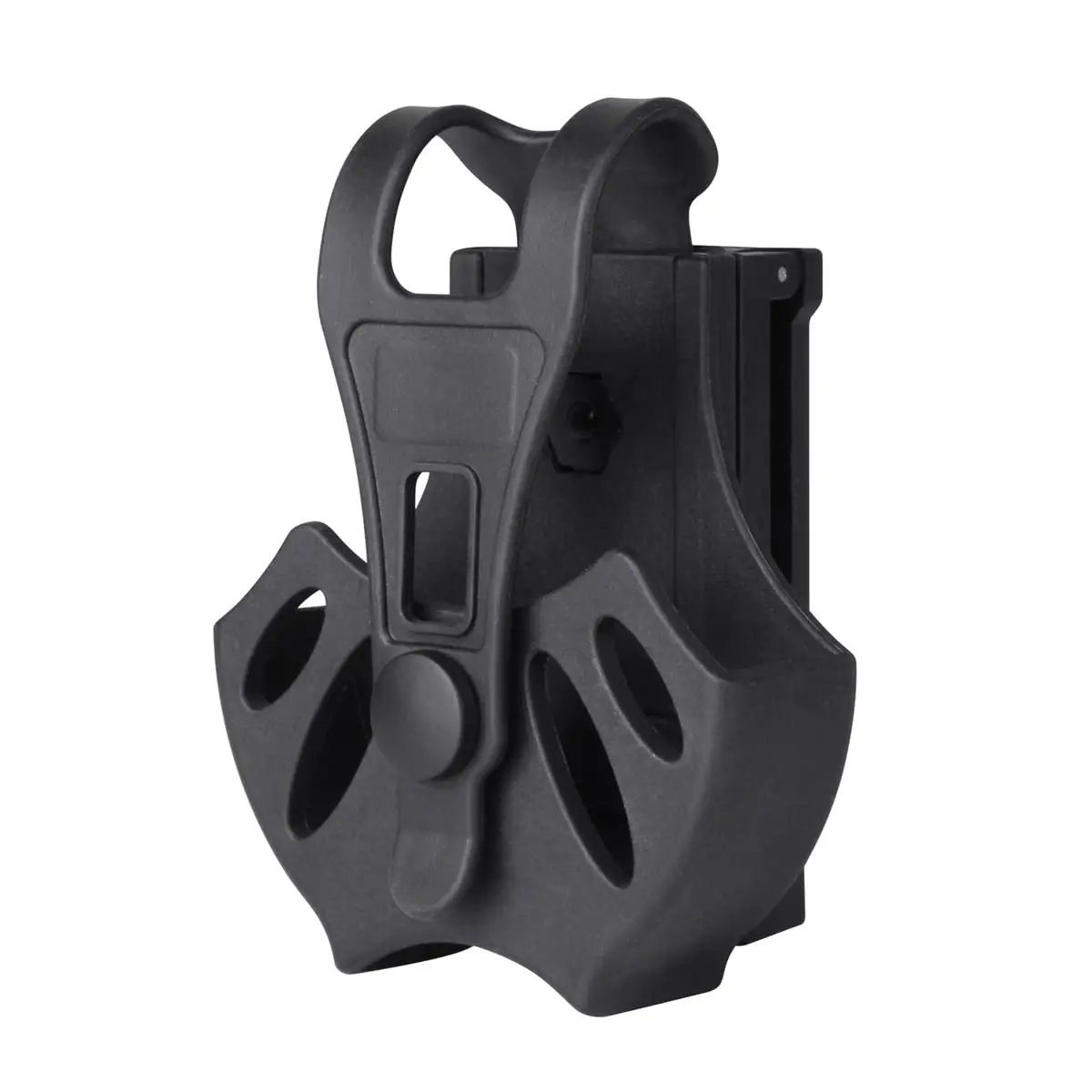 

Polymer Handcuff Case for Most Chain or Hinged Cuffs Includes ASP Cuffs w/360 Degrees Rotating Molle Compatible Belt Clip