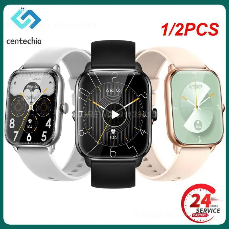

1/2PCS Smartwatch 230mah Easy Operation Exercise Watch Full Touch Smart Music Watch Sports Watch Kt65 High Definition