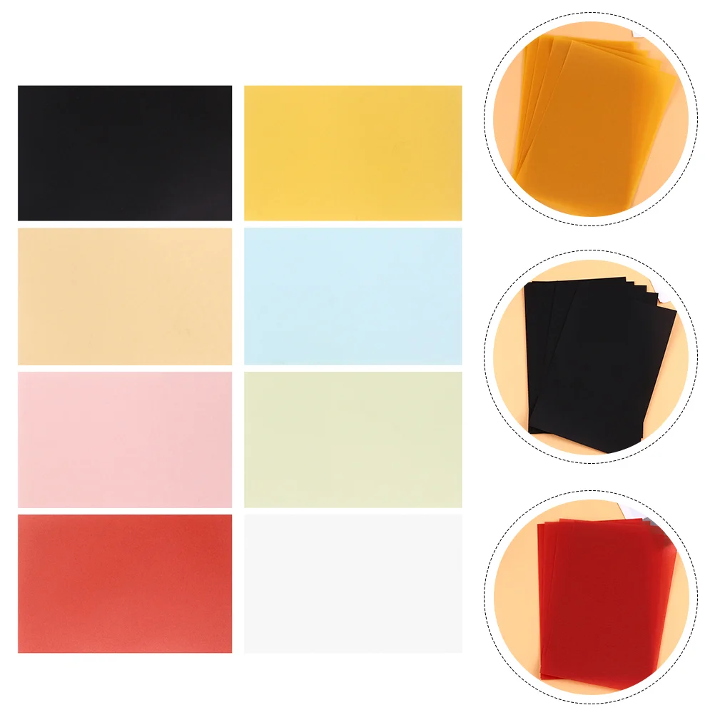 

100pcs Color Sulfuric Acid Paper Rubber Stamp Special Paper Color Tracing Paper