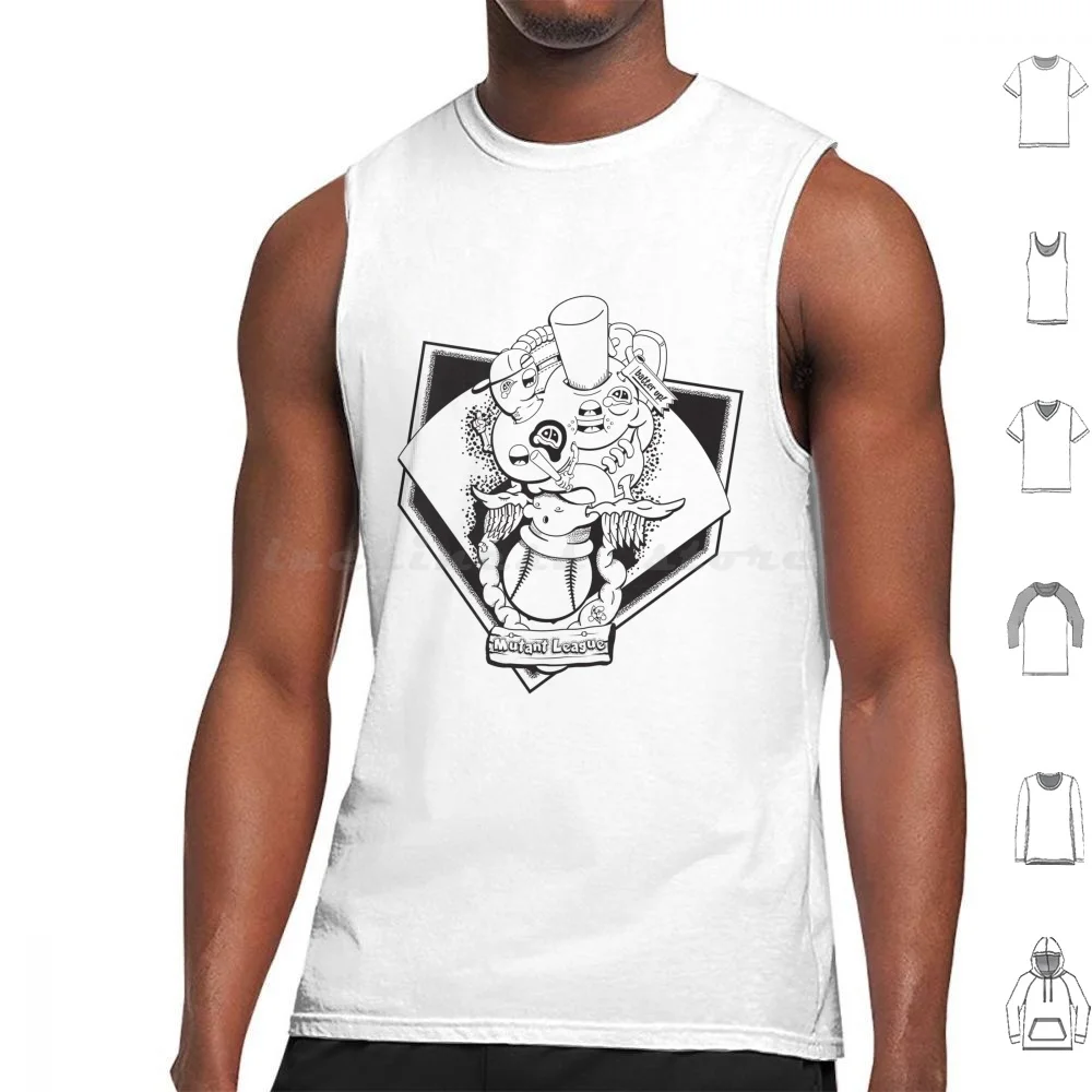 

Mutant League Baseball Tank Tops Print Cotton Mutant League Baseball Gnarly As Hell Mutants